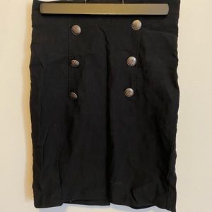 Black pencil skirt